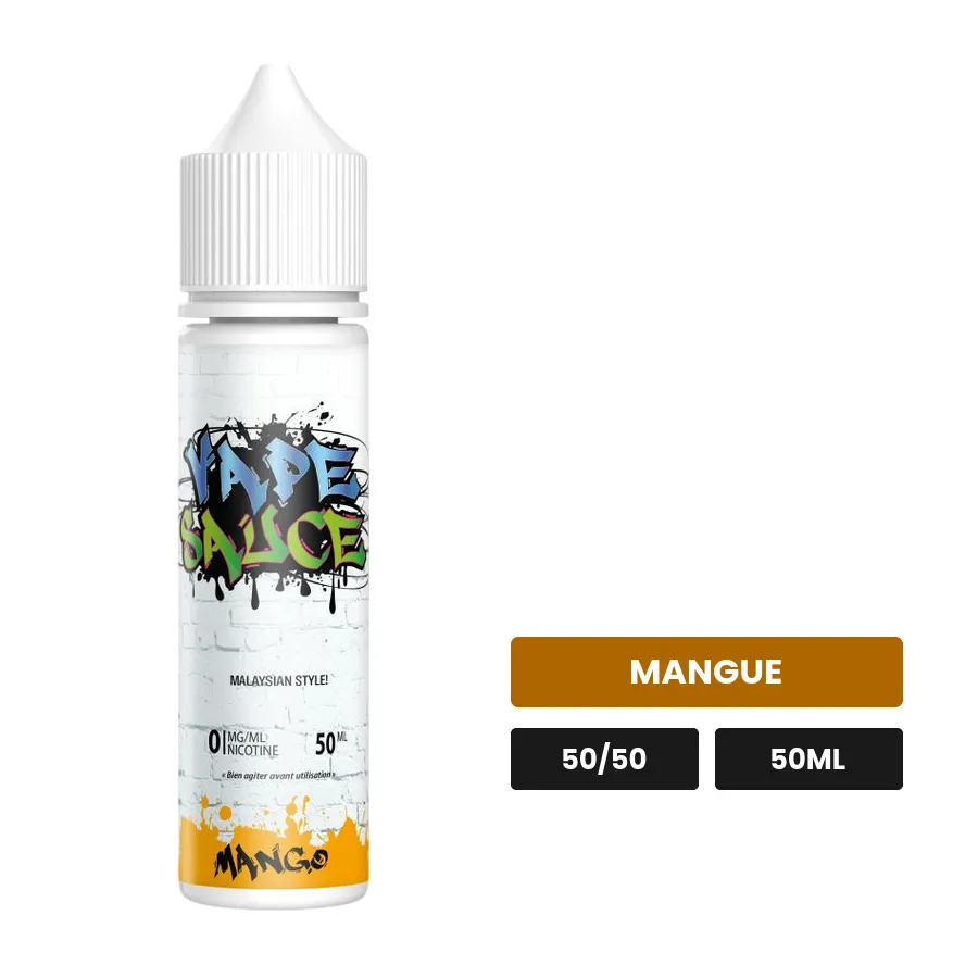 E-liquide Mango de Vape Sauce, 50 ml, saveur mangue.