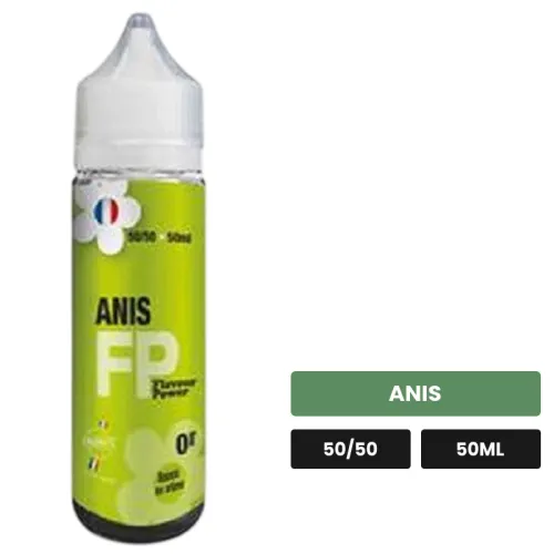 E-liquide Anis de Flavour Power, 50 ml, saveur anis.