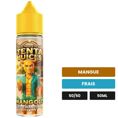 E-liquide Mangolo, 50 ml, saveurs mangue et frais.