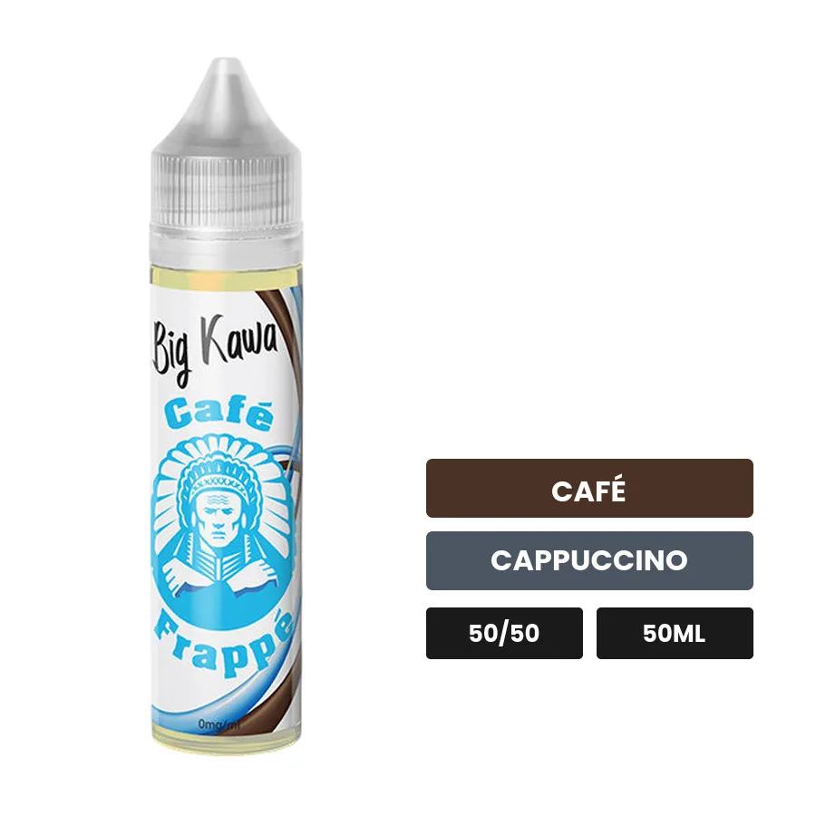 E-liquide Big Kawa Frappé d'O'Jlab, 50 ml, saveurs café et cappuccino.