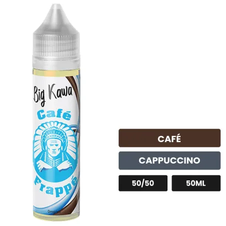 E-liquide Big Kawa Frappé d'O'Jlab, 50 ml, saveurs café et cappuccino.