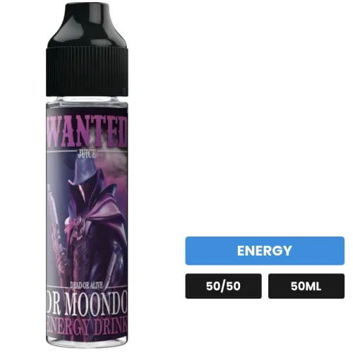 E-liquide Dr Moondo de Wanted Juice, 50 ml, saveur energy.