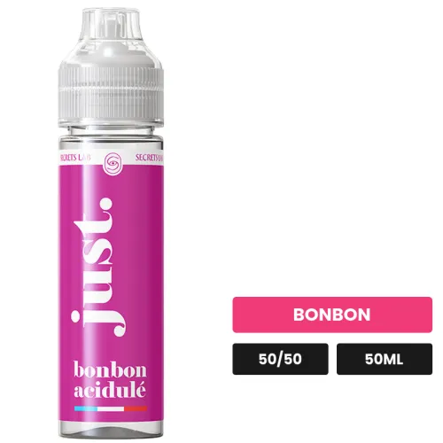 E-liquide Bonbon Acidulé de Secret's Lab, 50 ml, saveur bonbon.