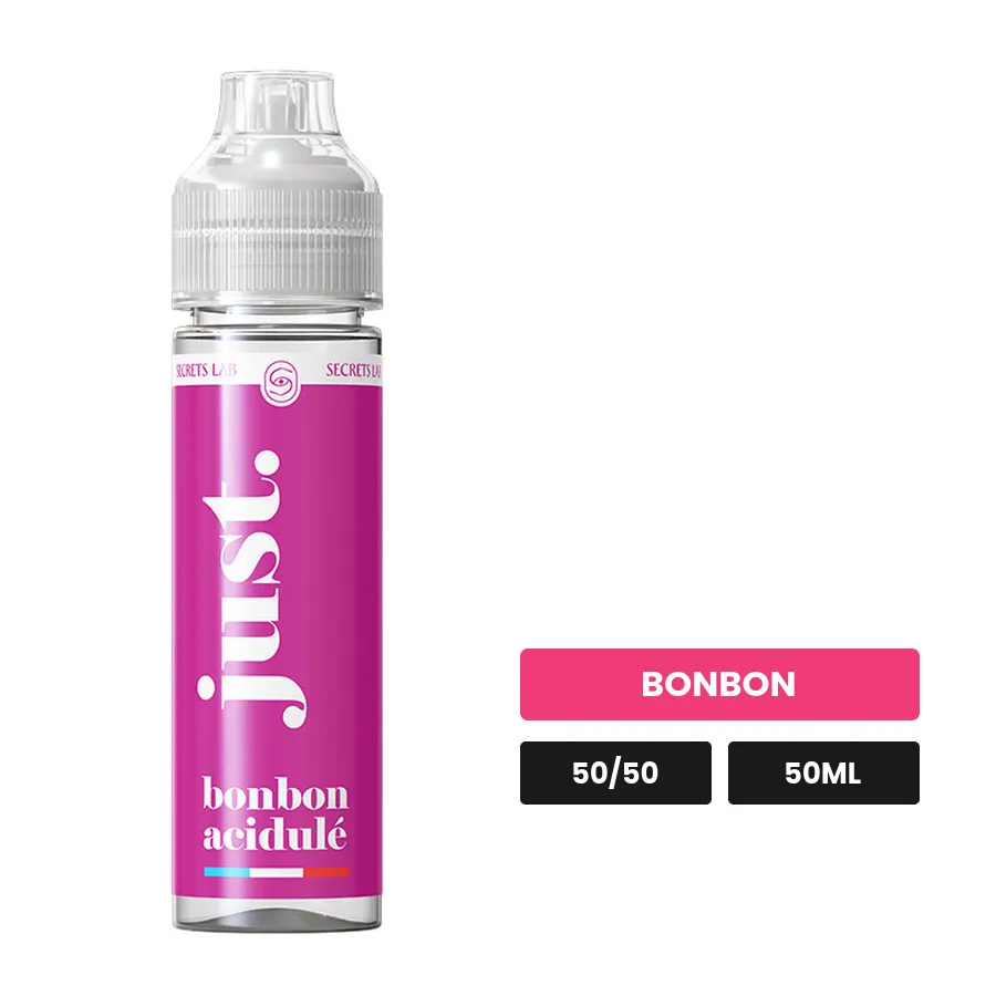 E-liquide Bonbon Acidulé de Secret's Lab, 50 ml, saveur bonbon.