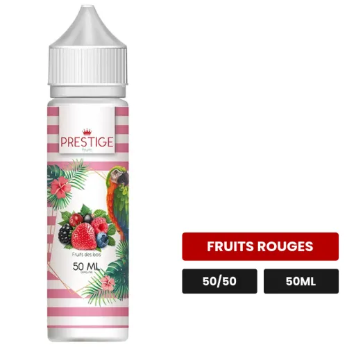 E-liquide Fruits Des Bois de Prestige Fruits, 50 ml, saveur fruits rouges.