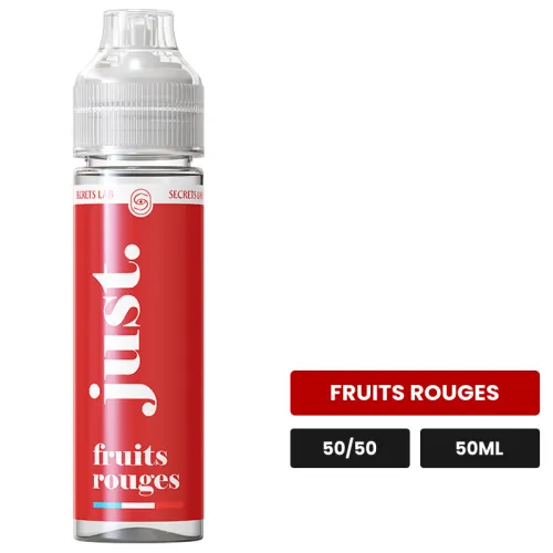 E-liquide Fruits Rouges de Secret's Lab, 50 ml, saveur fruits rouges.