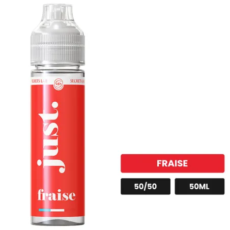 E-liquide Fraise de Secret's Lab, 50 ml, saveur fraise.