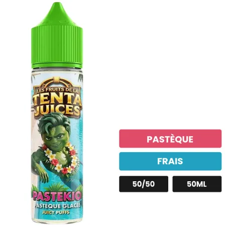 E-liquide Pastekio, 50 ml, saveurs pastèque et frais.