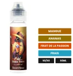 E-liquide Secret Mango d'A&l, 50 ml, saveurs mangue, ananas, fruit de la passion et 1 autre.
