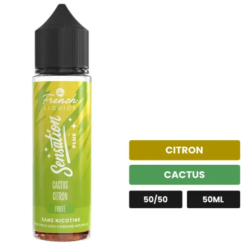 E-liquide Citron Cactus de Le French Liquide, 50 ml, saveurs citron et cactus.