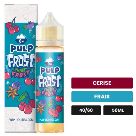 E-liquide Cherry Frost Super Frost de Pulp, 50 ml, saveurs cerise et frais.