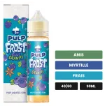 E-liquide Blue Granite Super Frost de Pulp, 50 ml, saveurs anis, myrtille et frais.