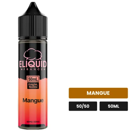 E-liquide Mangue d'Eliquid France, 50 ml, saveur mangue.