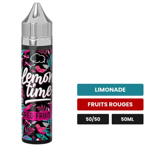 E-liquide Red Fruit d'Eliquid France, 50 ml, saveurs limonade et fruits rouges, sans nicotine — prêt à booster de nicotine.