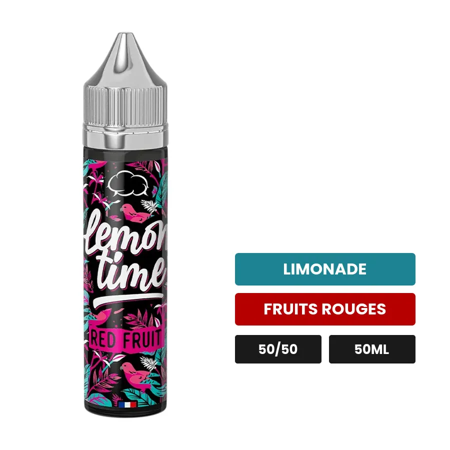 E-liquide Red Fruit d'Eliquid France, 50 ml, saveurs limonade et fruits rouges, sans nicotine — prêt à booster de nicotine.