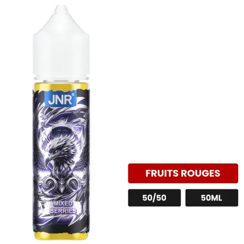 E-liquide Mixed Berries de Jnr, 50 ml, saveur fruits rouges.