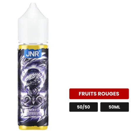 E-liquide Mixed Berries de Jnr, 50 ml, saveur fruits rouges.