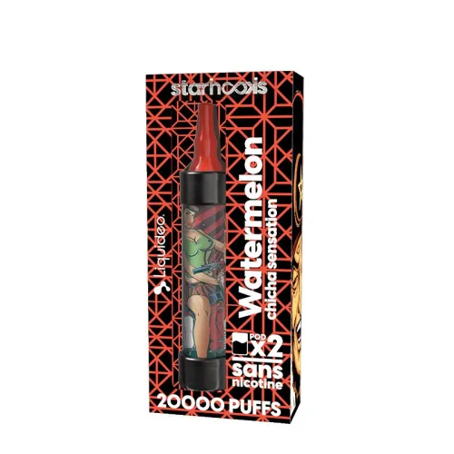 Chicha Rouge + 2 Pods de 10000 Puffs Starhooks