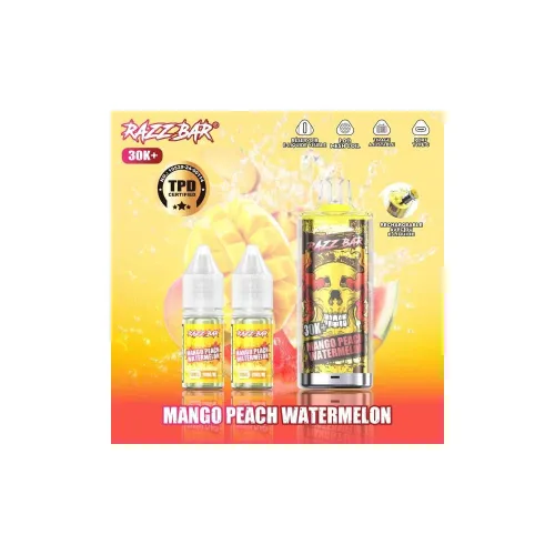 Razz Bar Puff Mango Peach Watermelon 30K