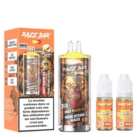 Razz Bar Puff Mango Peach Watermelon 30K