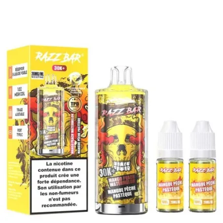Razz Bar Puff Mango Peach Watermelon 30K