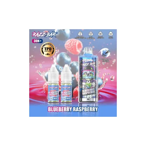 Razz Bar Puff Blueberry Raspberry 30K