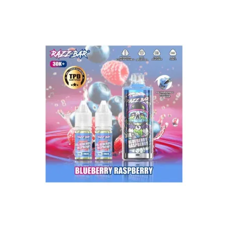 Razz Bar Puff Blueberry Raspberry 30K