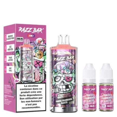 Razz Bar Puff Blueberry Raspberry 30K
