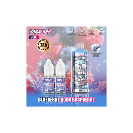 Razz Bar Puff Blueberry Sour Raspberry 30K