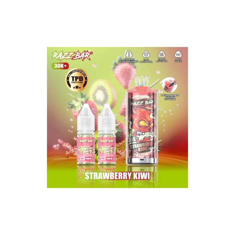 Puff Razz Bar 30K 2X10ml Razz Bar
