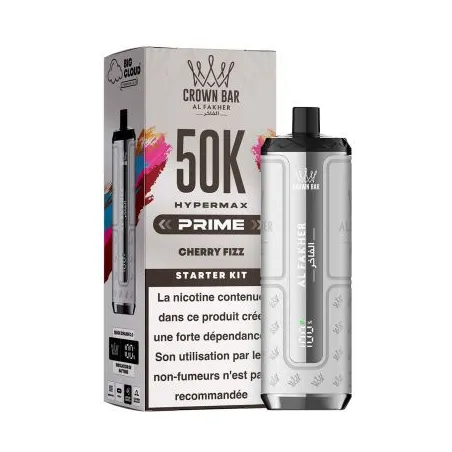 Puff Crown Bar 50K 2x10ml Hyper Max Prime Al Fakher Watermelon Cherry