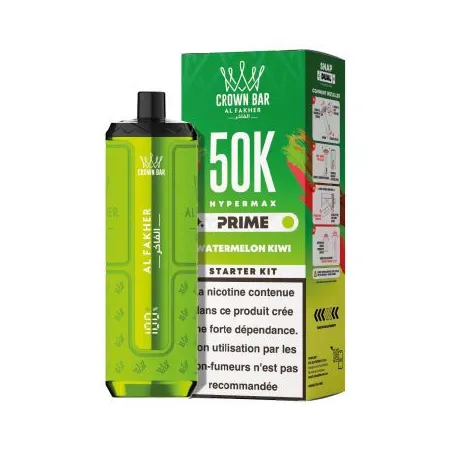 Puff Crown Bar 50K 2x10ml Hyper Max Prime Al Fakher Watermelon Cherry