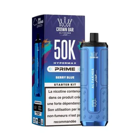 Puff Crown Bar 50K 2x10ml Hyper Max Prime Al Fakher Watermelon Lime