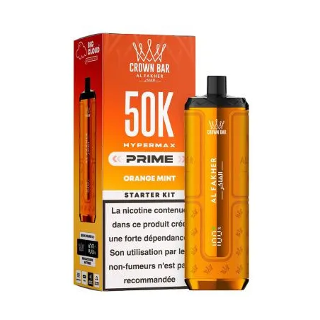 Puff Crown Bar 50K 2x10ml Hyper Max Prime Al Fakher Hubba
