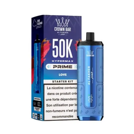 Puff Crown Bar 50K 2x10ml Hyper Max Prime Al Fakher Hubba