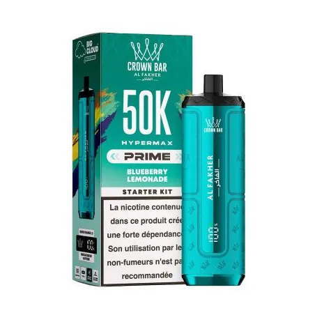 Puff Crown Bar 50K 2x10ml Hyper Max Prime Al Fakher Hubba
