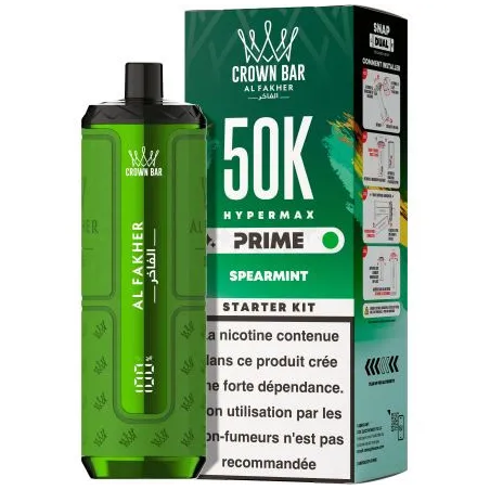 Puff Crown Bar 50K 2x10ml Hyper Max Prime Al Fakher Mango Pineapple