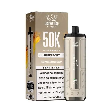 Puff Crown Bar 50K 2x10ml Hyper Max Prime Al Fakher Mango Pineapple