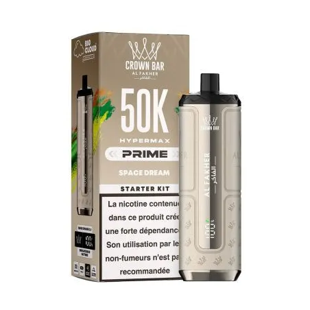 Puff Crown Bar 50K 2x10ml Hyper Max Prime Al Fakher Menthol