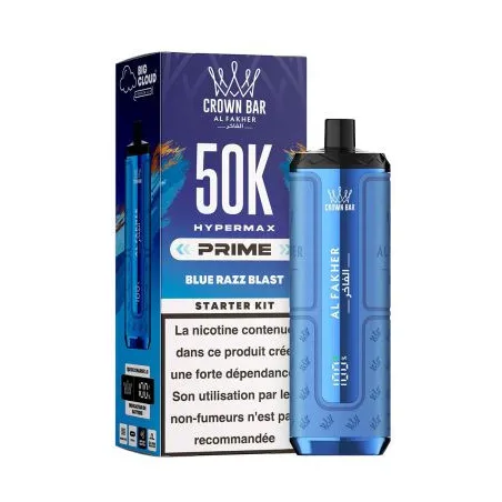 Puff Crown Bar 50K 2x10ml Hyper Max Prime Al Fakher Menthol