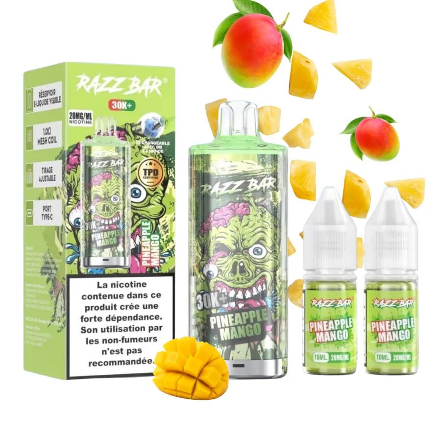 Puff Razz Bar 30K 2X10ml Razz Bar