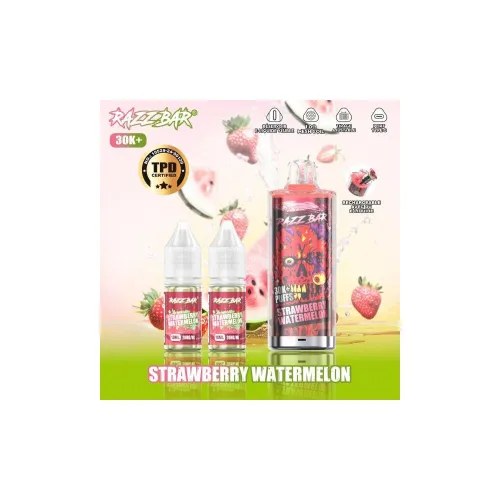 Razz Bar Puff Strawberry Watermelon 30K