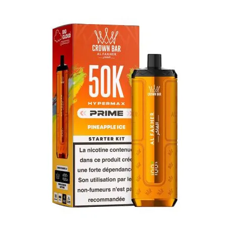 Puff Crown Bar 50K 2x10ml Hyper Max Prime Al Fakher Spearmint