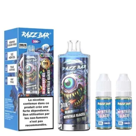 Razz Bar Puff Strawberry Raspberry Cherry ice 30K