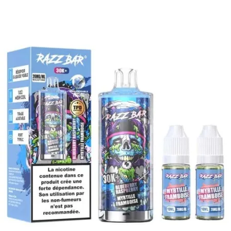 Razz Bar Puff Strawberry Raspberry Cherry ice 30K