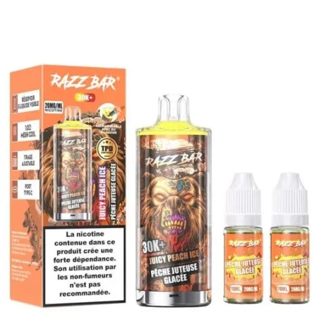 Razz Bar Puff Strawberry Raspberry Cherry ice 30K