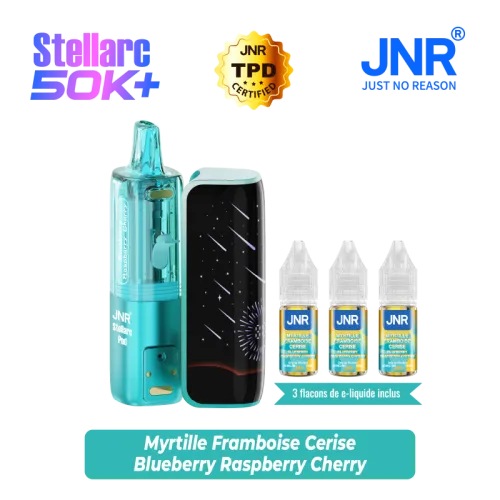BLUEBERRY RASPBERRY CHERRY 50000 PUFFS STELLARC JNR