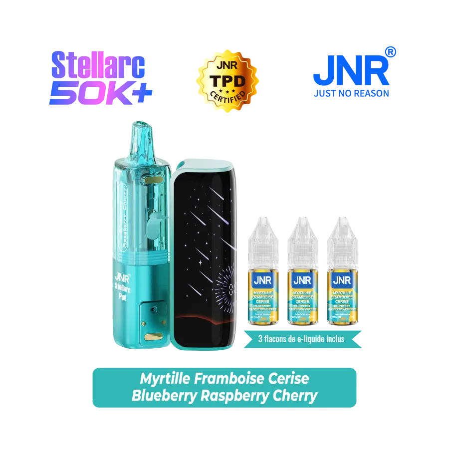 BLUEBERRY RASPBERRY CHERRY 50000 PUFFS STELLARC JNR
