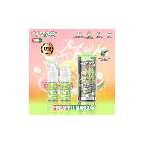 Razz Bar Puff Pineapple Mango 30K