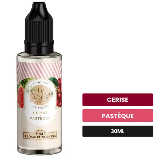 Arome concentre Cerise Pastèque de Savourea, 30 ml, saveurs cerise et pastèque, sans nicotine — arôme à diluer de nicotine.